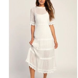 White Lulus dress size medium